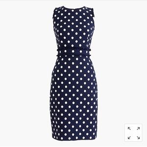 NWT - J. Crew Sheath Dress in Spotted Tweed
